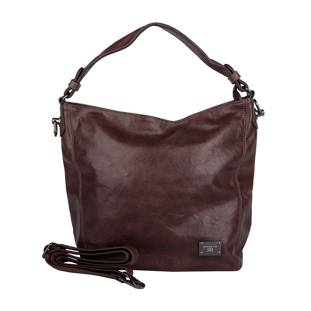 Velká kabelka na rameno i crossbody ROMINA D569/25 hnědá