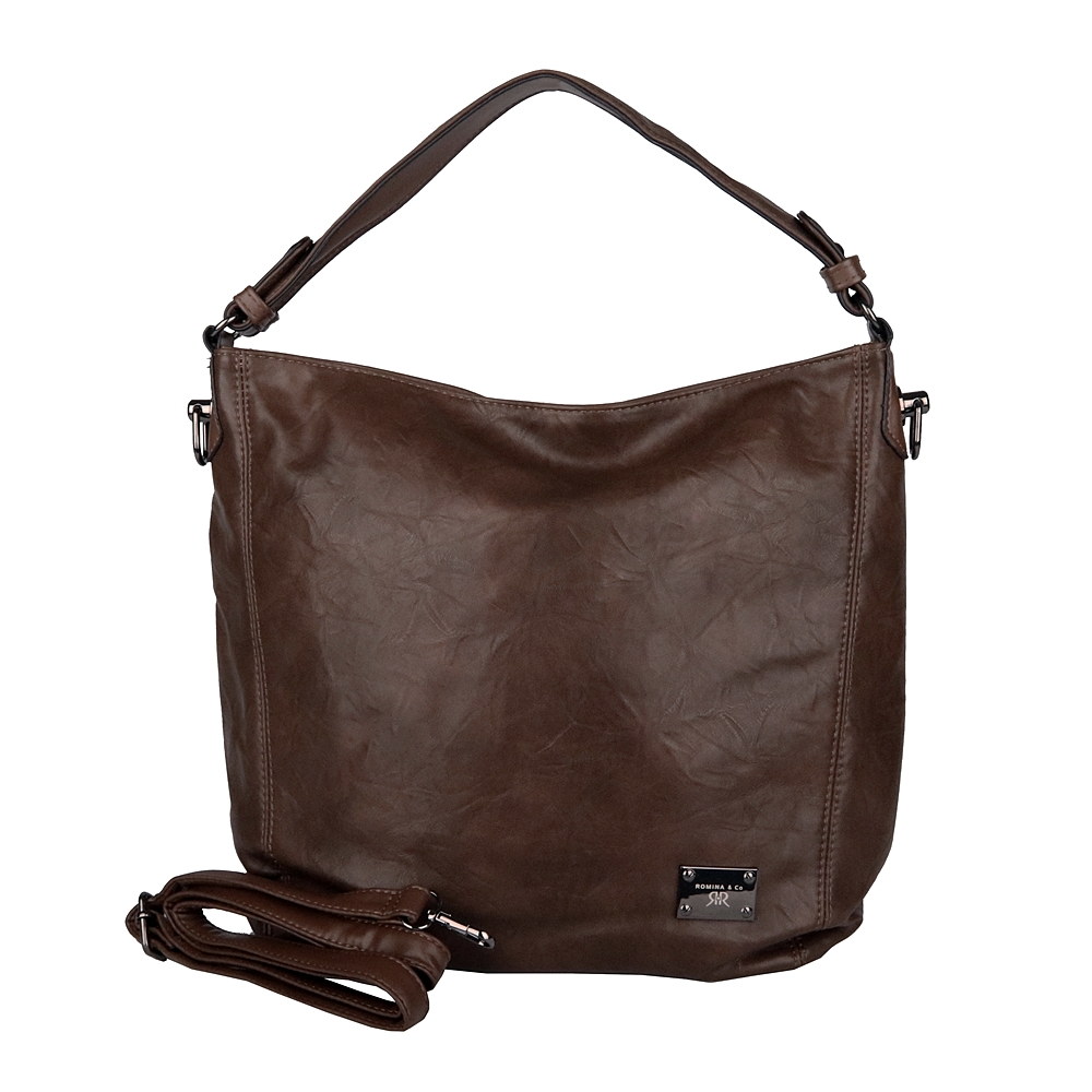 Velká kabelka na rameno i crossbody ROMINA D569/25 hnědá (zemní)
