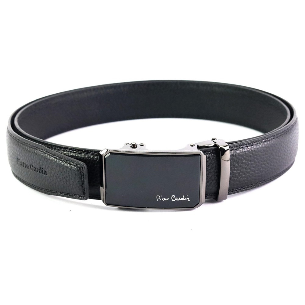 Pánský kožený opasek Pierre Cardin 656 HY09 délka 135/115 cm černý