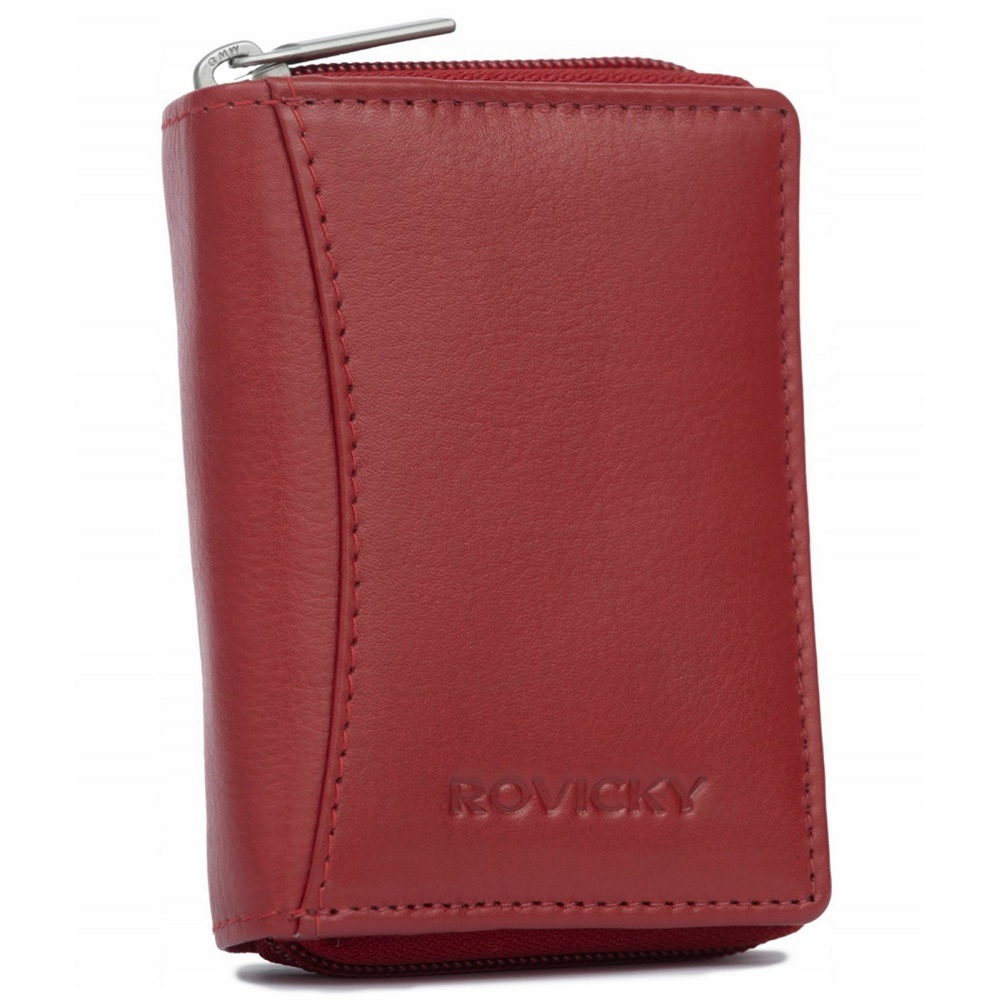 Malá kožená peněženka Rovicky no. 23 červená