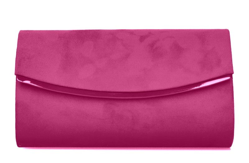 Pevné semišové psaníčko 362261 růžové