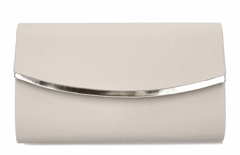 Semišové pevné psaníčko 31161615 béžovo-šedé