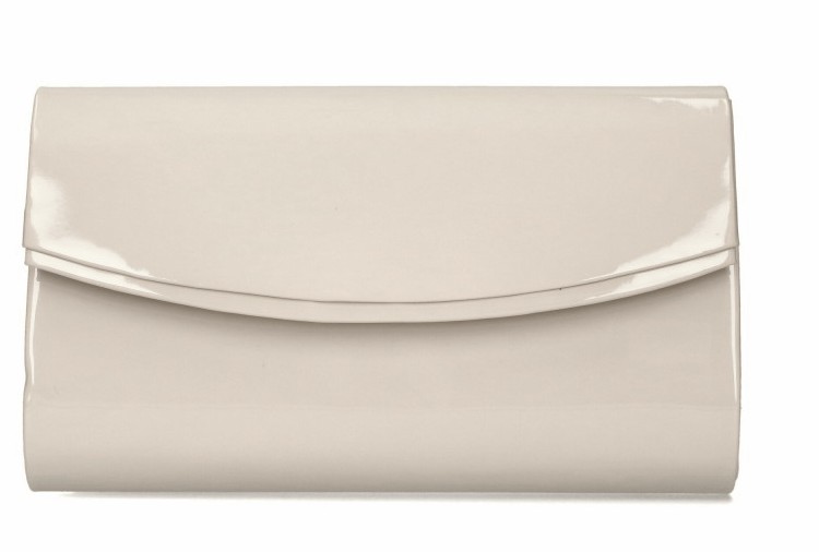 Lesklé pevné psaníčko 213213 světlebéžové