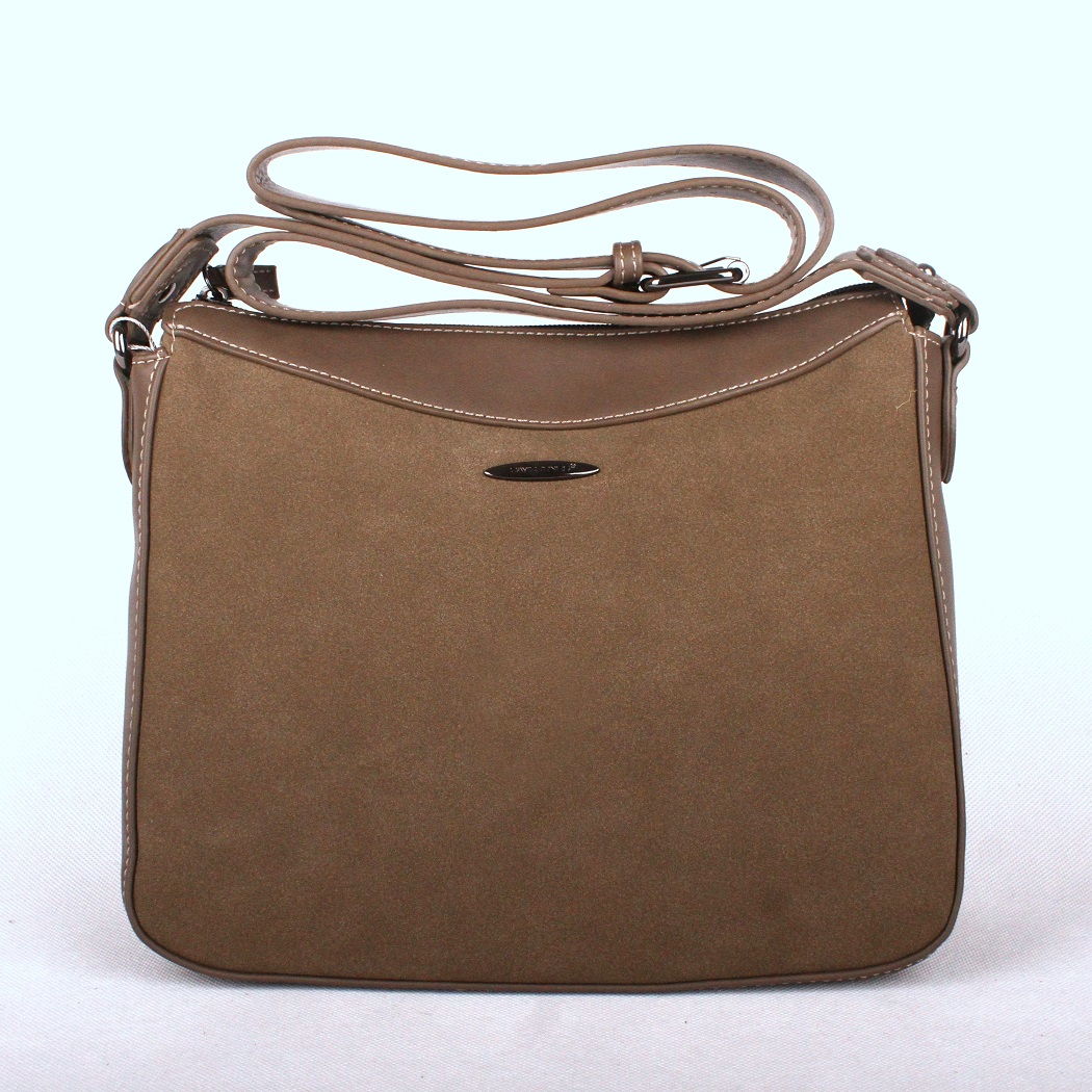 David Jones Paris Crossbody kabelka David Jones 5612-1 zelenohnědá (khaki)
