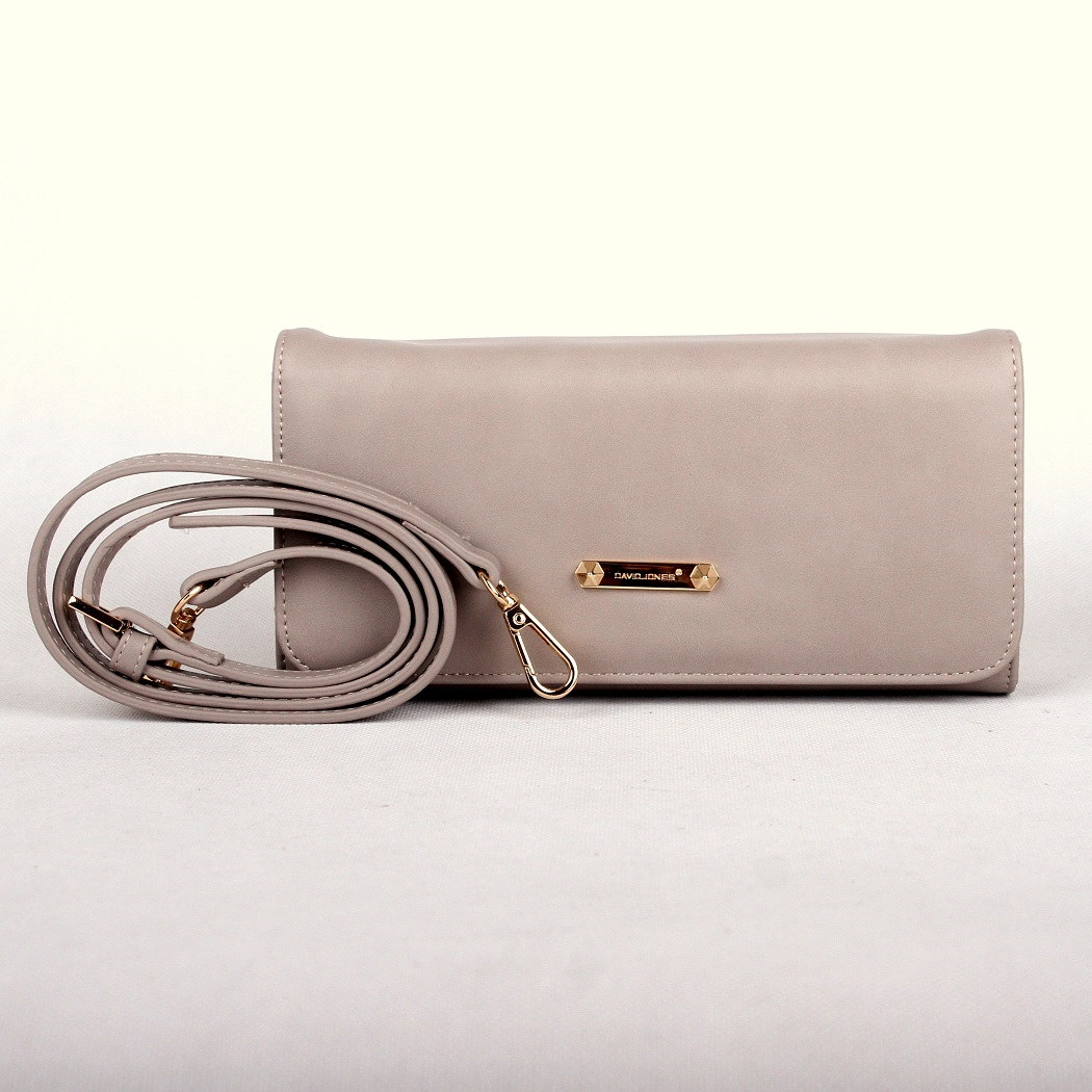 Dámská crossbody kabelka (psaníčko) David Jones 5504A šedá | KabelkyproVas.cz