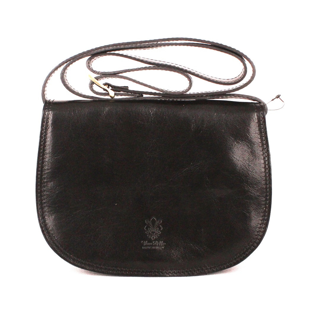 Dámská kožená crossbody kabelka no. 49  černá | KabelkyproVas,cz