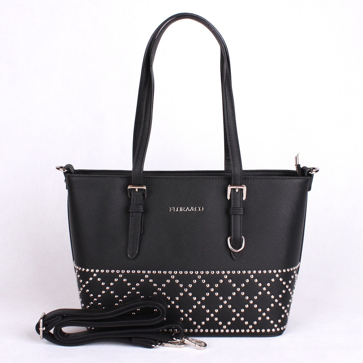 Elegantní kabelka FLORA&CO F6376 černá