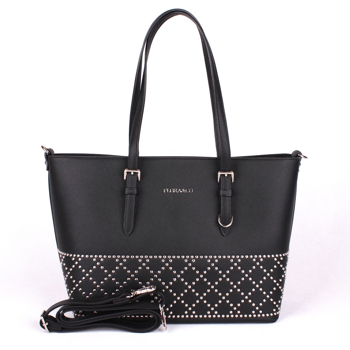 Elegantní kabelka FLORA&CO F6375 černá