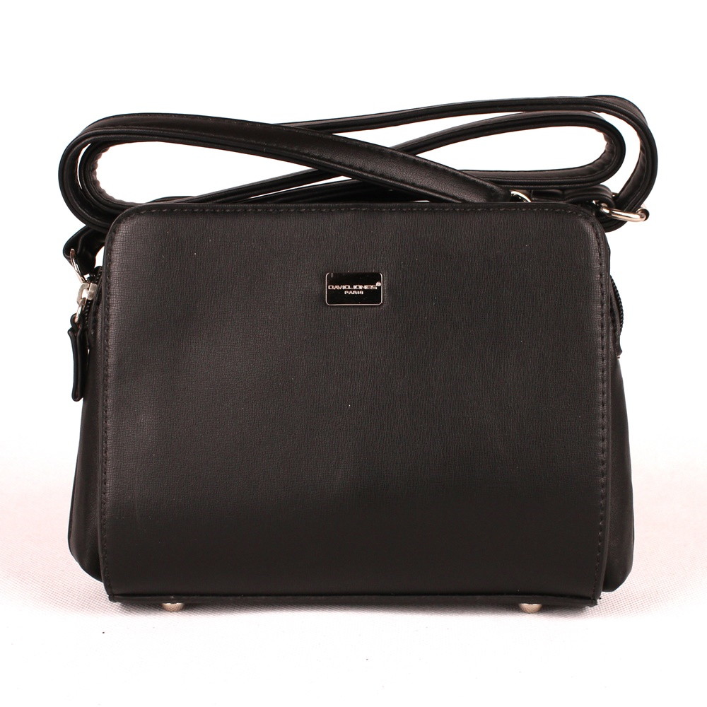 Dámská malá crossbody kabelka David Jones CM3741 černá | KabelkyproVas.cz