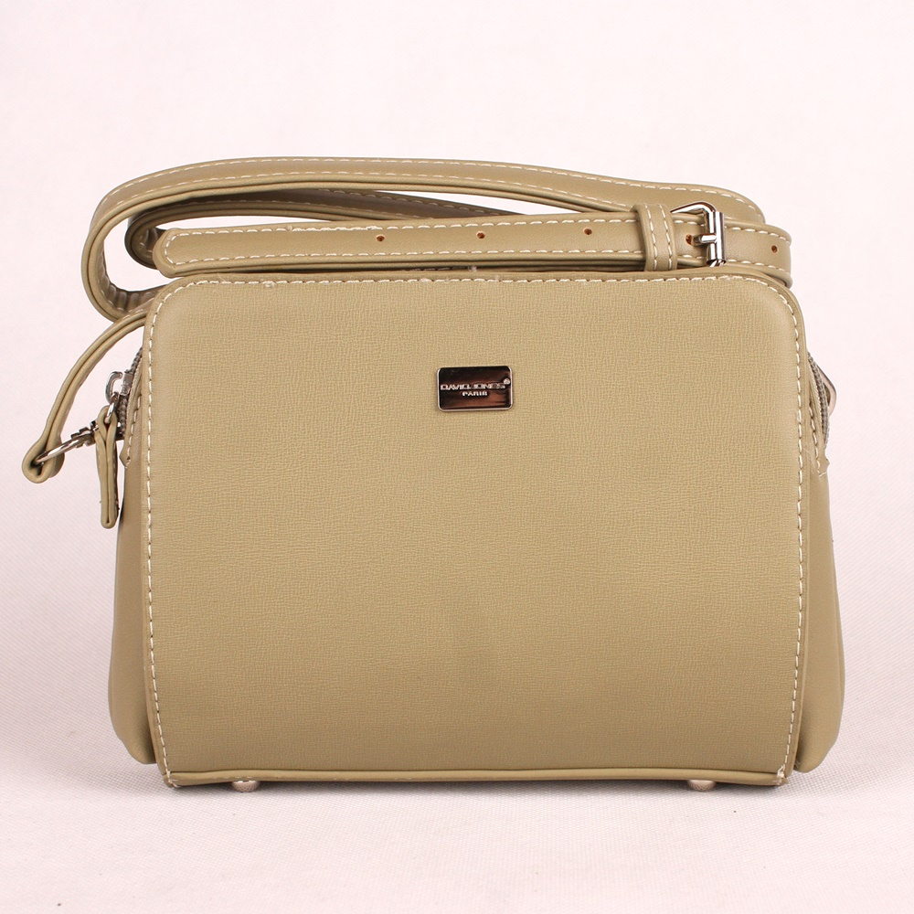 Dámská malá crossbody kabelka David Jones CM3741 zelená (khaki) | KabelkyproVas.cz