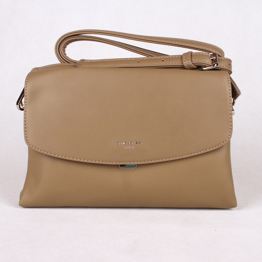 Dámská crossbody kabelka David Jones 5708-2 zelenohnědá (khaki) | KabelkyproVas.cz