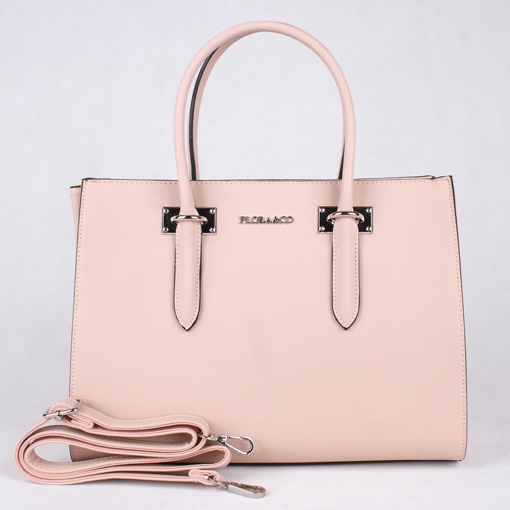 Dámská elegantní kabelka do ruky FLORA&CO F6371 růžová | KabelkyproVas.cz