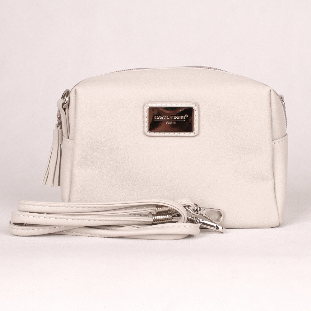 Dásmká crossbody kabelka David Jones CM3818 světlešedá | KabelkyproVas.cz