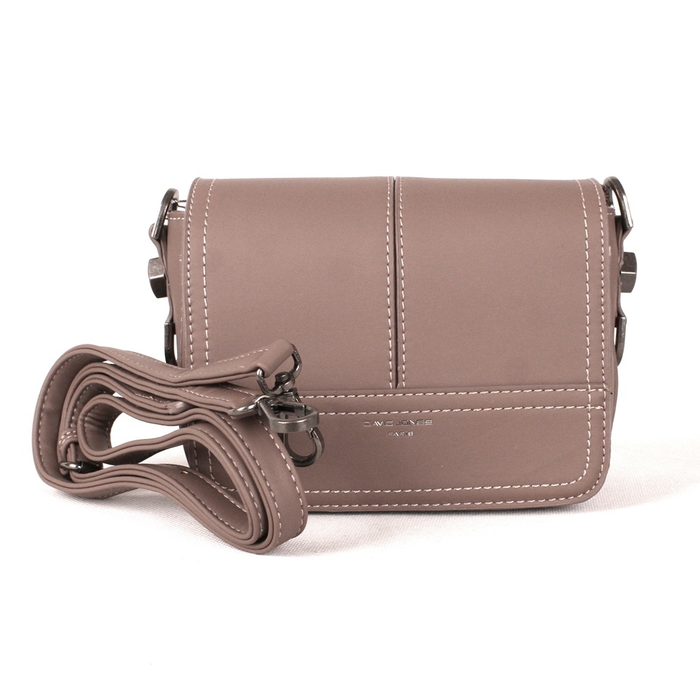 Dámská malá crossbody kabelka David Jones CM3925 tmavěrůžová | KabelkyproVas.cz