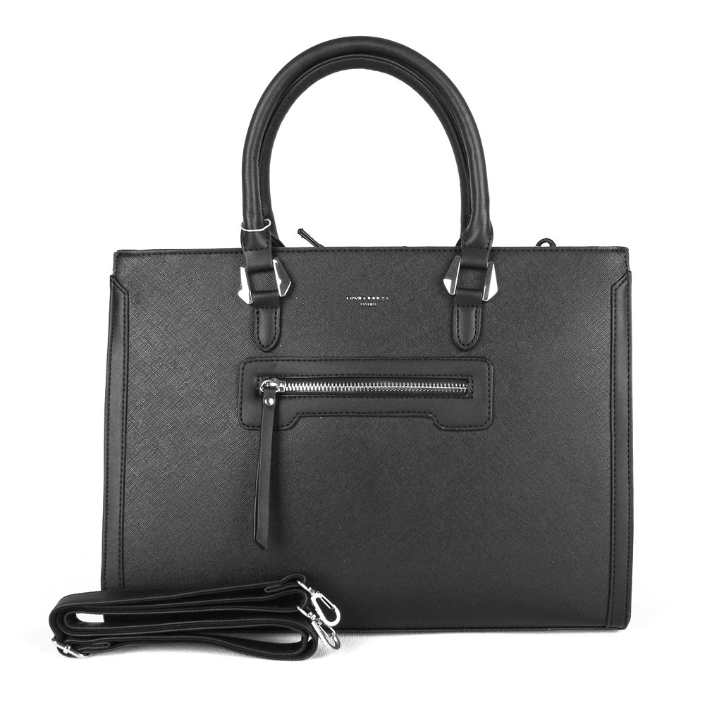 Dámská velká elegantní kabelka do ruky David Jones CM3902 černá | KabelkyproVas.cz