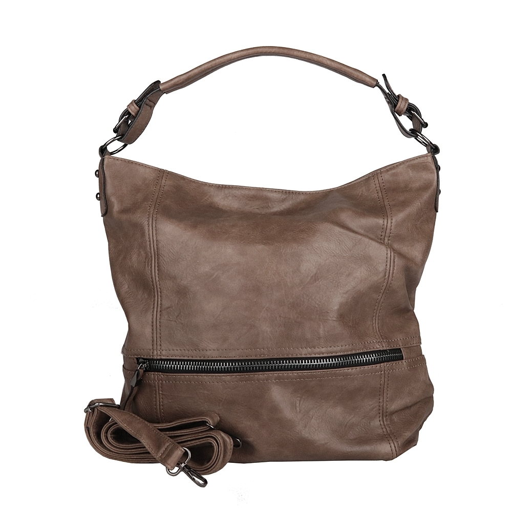 Dámská velká kabelka crossbody ROMINA & CO D177 hnědá| KabelkyproVas.cz