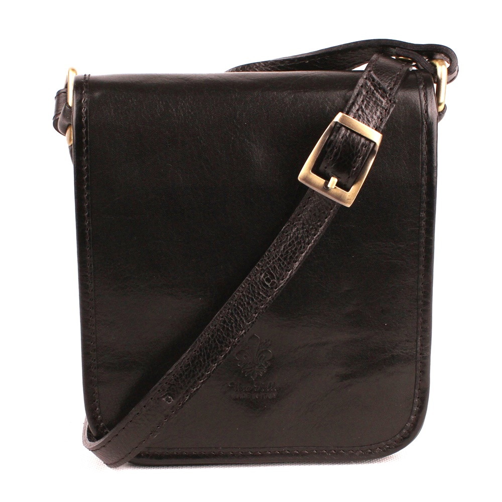 Malá pánská crossbody taška Vera Pelle no. 8328 černá