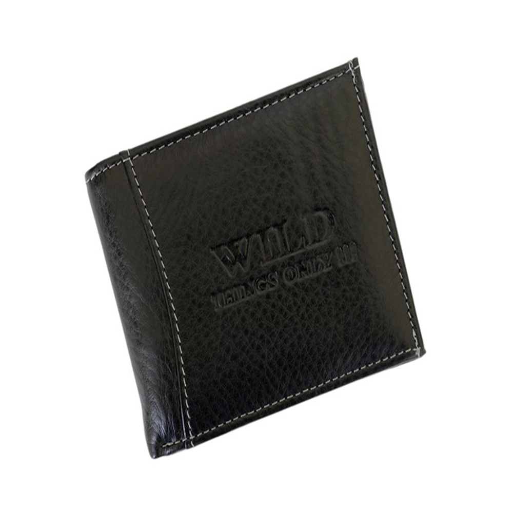 Malá pánská kožená peněženka Wild Things Only 5504 černá
