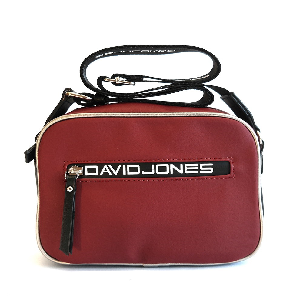 Dámská crossbody kabelka David Jones CM5478 tmavěčervená | KablekproVas.cz