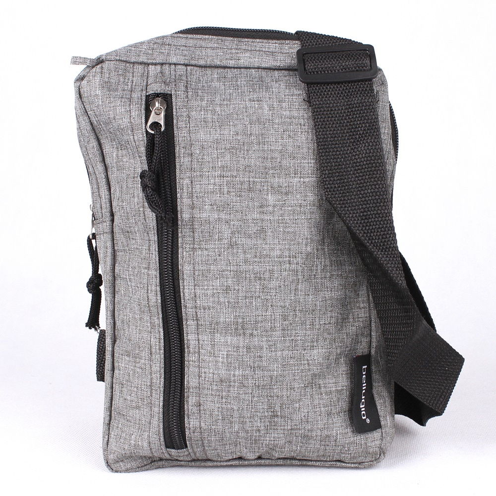 Pánská taška na hruď přes rameno Bellugio GR-0170 světlešedá | KabelkyproVas.cz