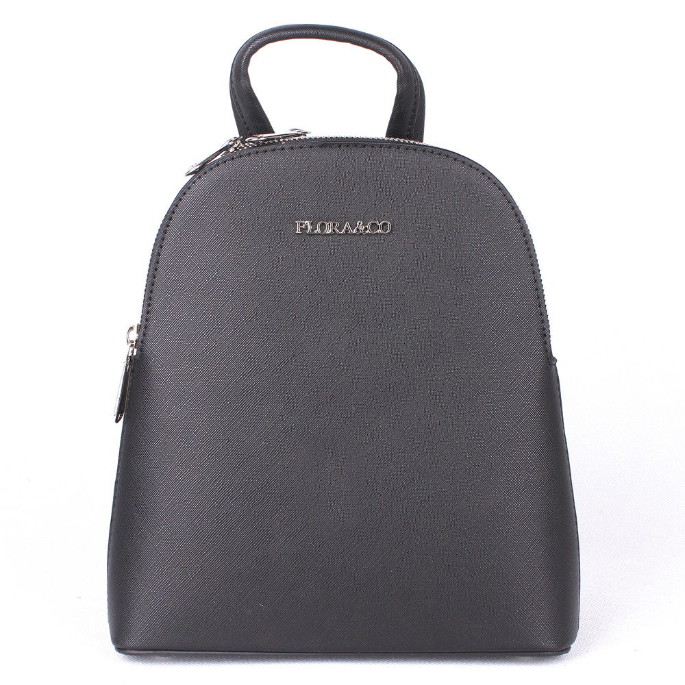 Dámský dvousekční městský malý batoh FLORA&CO F6546 s obsahem 5l černý