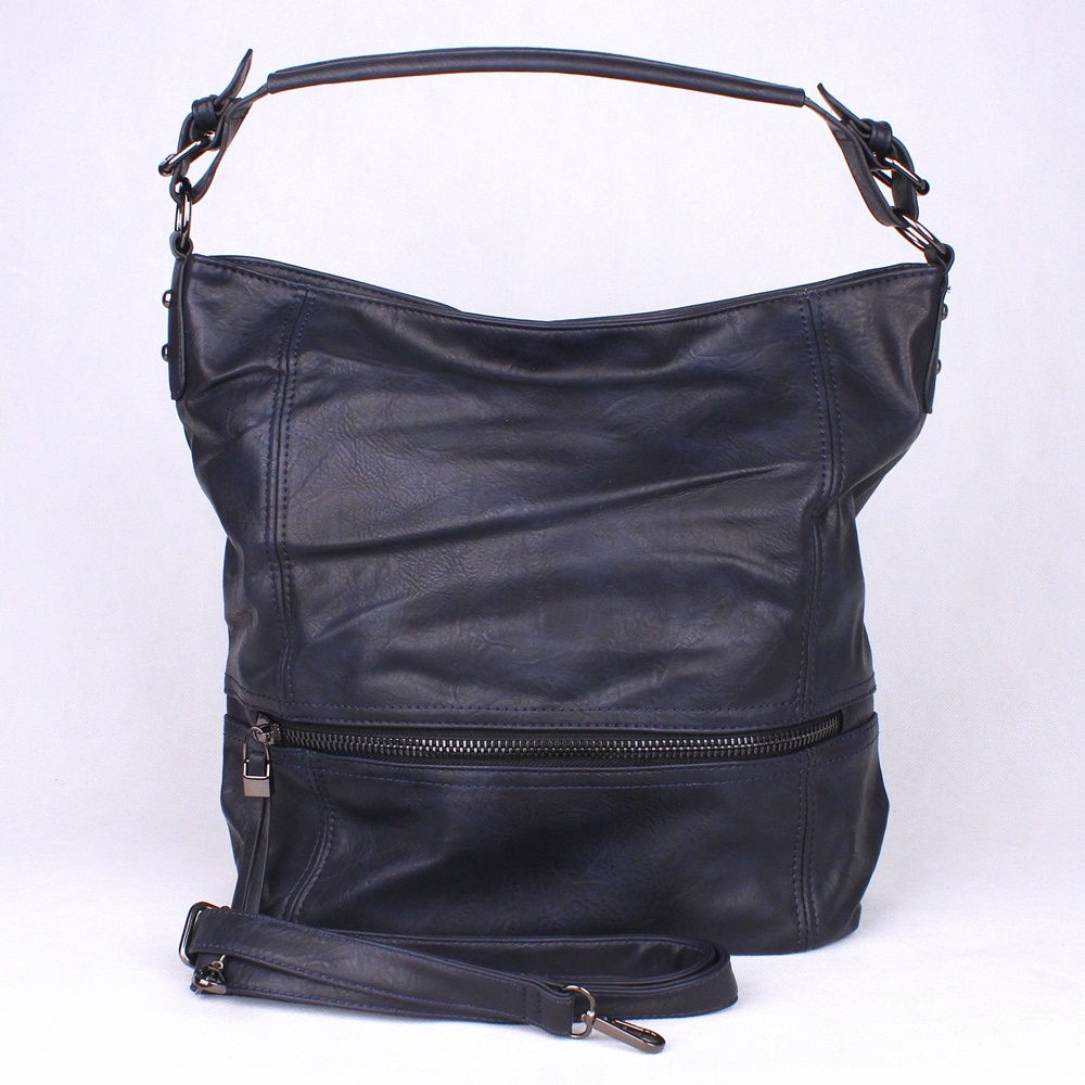 Dámská velká kabelka crossbody ROMINA & CO D177 tmavěmodrá | KabelkyproVas.cz