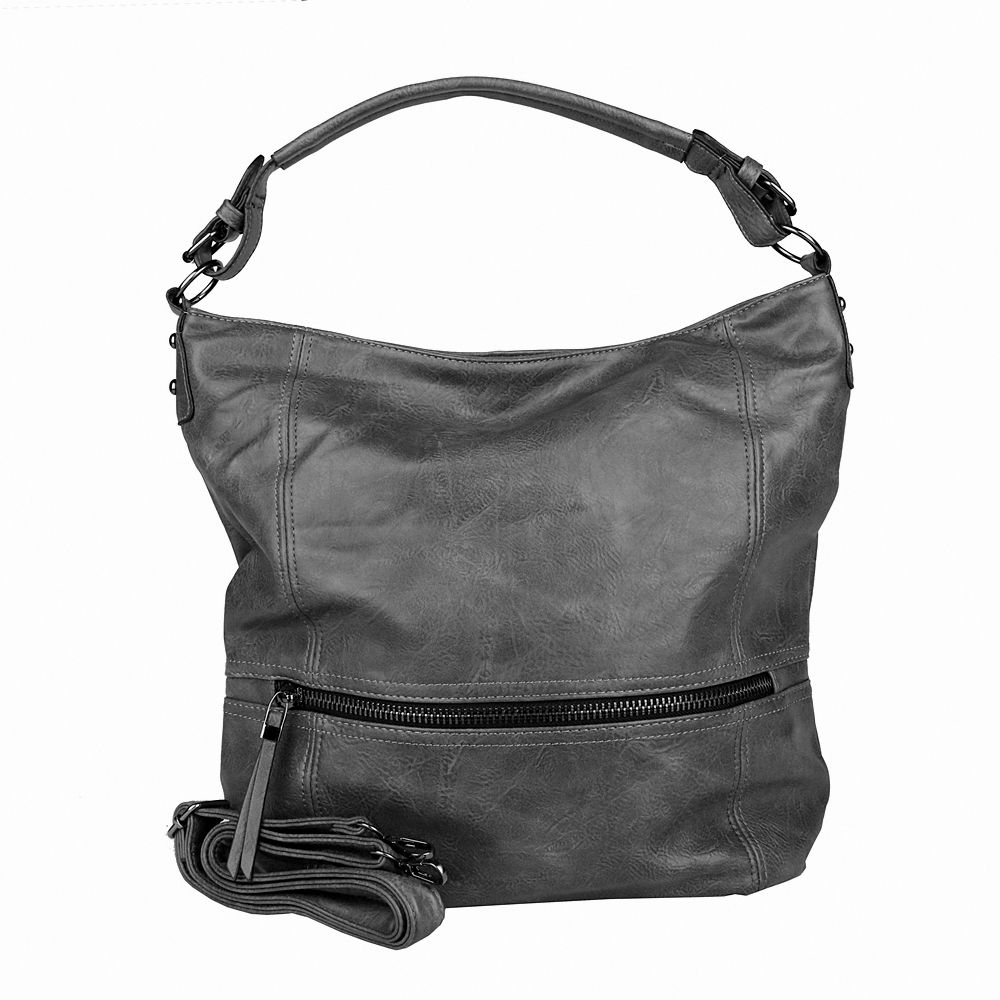 Dámská velká kabelka crossbody ROMINA & CO D177 tmavěšedá | KabelkyproVas.czlekyp