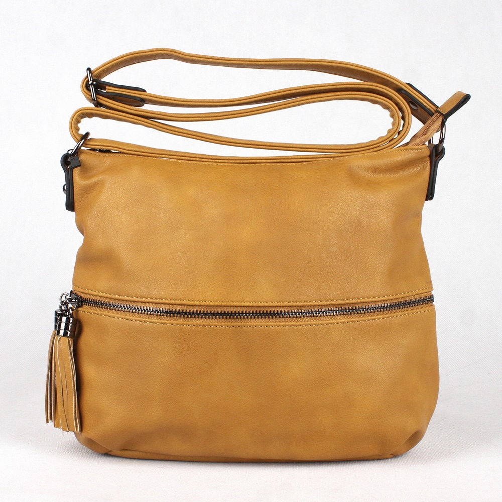 Střední crossbody kabelka FLORA&CO H9046 hořčicová