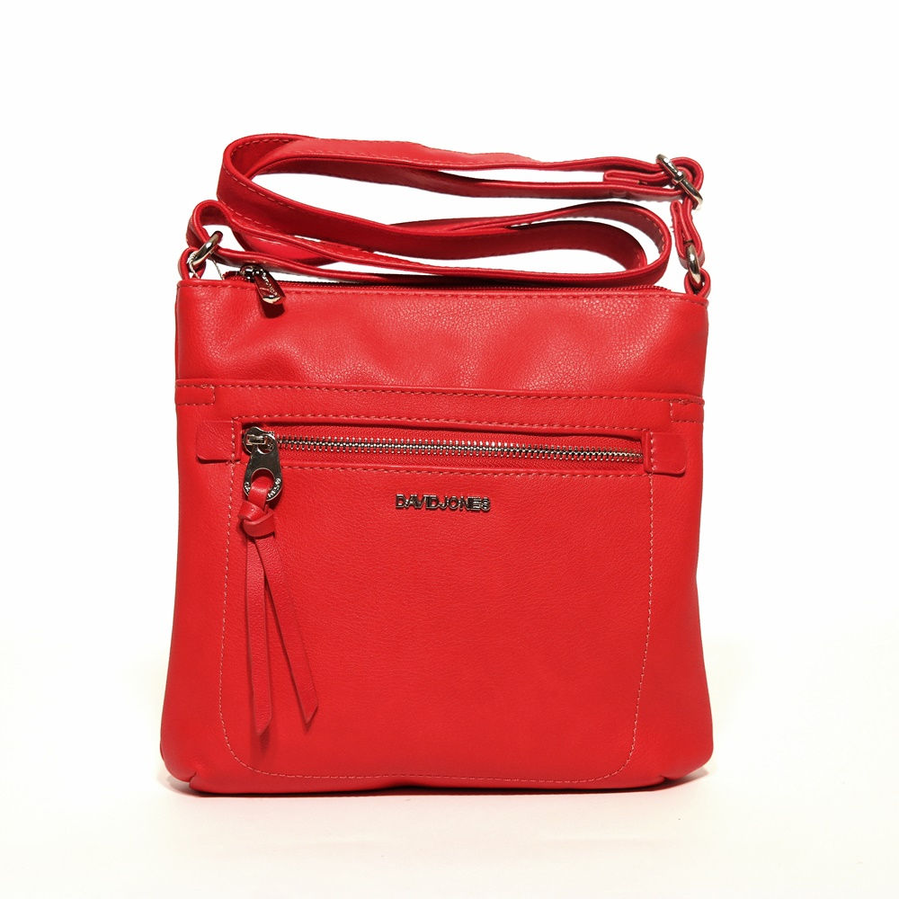 Dámská malá crossbody David Jones 6214-2 červená | KabelkyproVas.cz