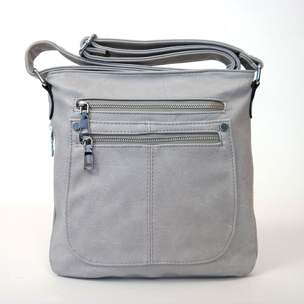 Dámská malá/střední crossbody kabelka ROMINA & CO D139/20 šedá | KabelkyproVas.cz