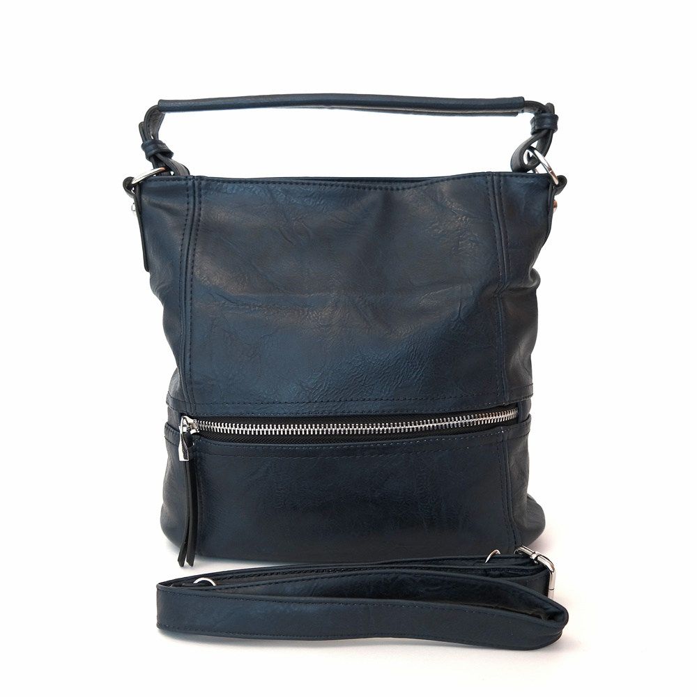 Dámská středně velká kabelka na rameno i crossbody ROMINA & CO D167/20 modrá | KabelkyproVas.cz