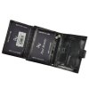 Kožená peněženka Rovicky RV-278-9 s upínkou + RFID černá