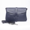 Kožená kabelka na rameno/do ruky/crossbody no. 222 modrá