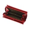 Tříoddílová kožená peněženka Albatross LW11 + RFID červená