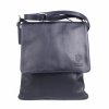 Kožená středně velká crossbody kabelka no. 88 tmavěmodrá