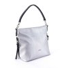 Středně velká kabelka na rameno i crossbody David Jones 6727-2A stříbrná