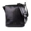 Luxusní kožená hladká crossbody taška Marta Ponti no. 700 černá