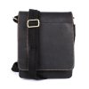 Středně velká pánská kožená crossbody taška HGL no. 6025 černá