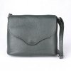 Malá tmavězelená kožená crossbody kabelka Vera Pelle no. 61