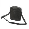 Středně velká pánská kožená crossbody taška Money Kepper no. 1552 tmavěhnědá