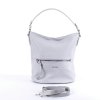 Středně velká kabelka na rameno i crossbody David Jones 6765-1 světlešedá