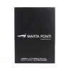 Menší kožená luxusní peněženka Marta Ponti no. 806 černá