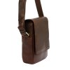 Středně velká pánská kožená crossbody taška Money Kepper no. 1402 tmavěhnědá