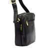 Dvouoddílová střední pánská kožená crossbody taška Peterson 709 hnědá