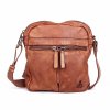Luxusní kožená hladká crossbody taška Dakar no. 1013 hnědá