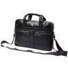 Pánská kožená business taška (aktovka) Nordee no. S134B černá na notebook