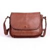 Malá luxusní  kožená crossbody kabelka Gianni Conti no. 674 hnědá