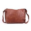 Malá/střední luxusní  kožená crossbody kabelka Gianni Conti no. 675 hnědá