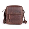 Malá pánská kožená crossbody taška GreenWood no. 191051 hnědá