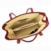 Velká kožená tříoddílová kabelka na rameno Florence no. 14 tmavěčervená na formát A4